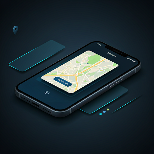 App interface showing an offline city map being downloaded